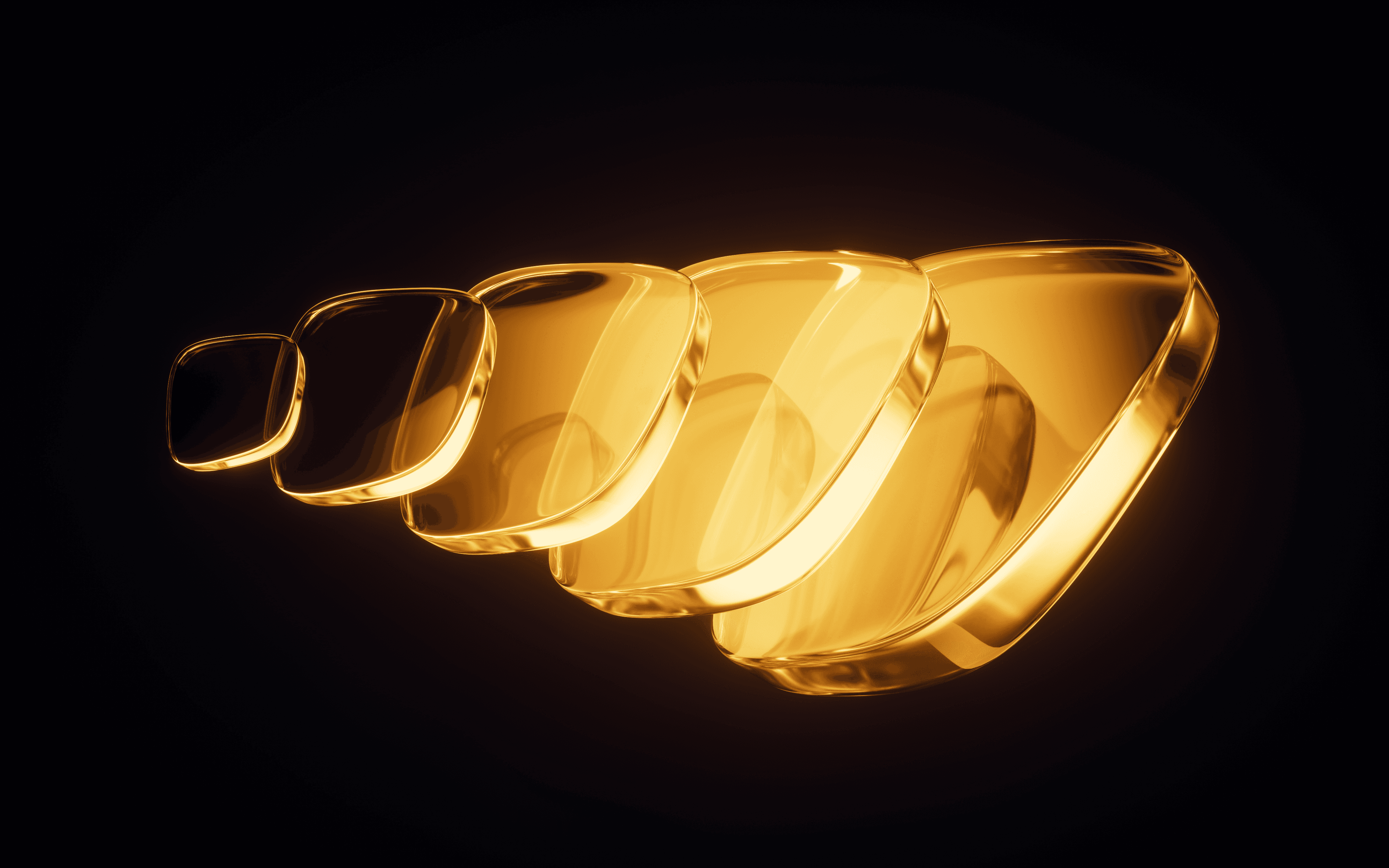 Gold abstract technology liquid