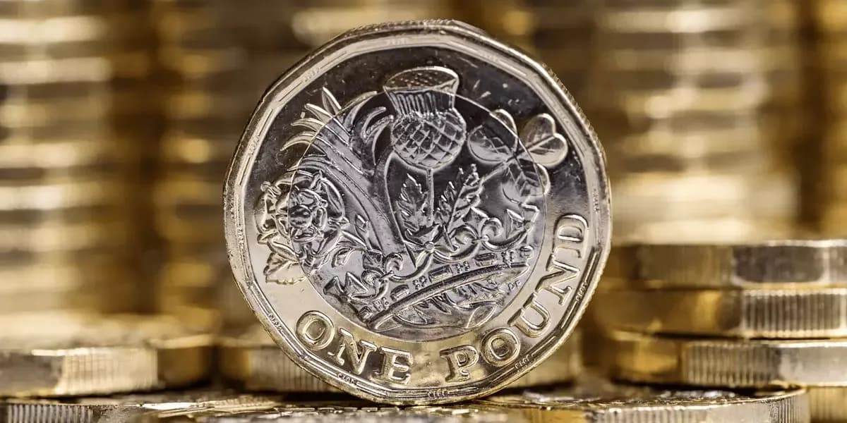 One Pound Coin (on-side)