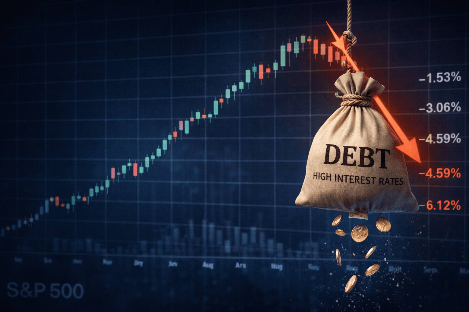 Debt pulls down the market trend (1)