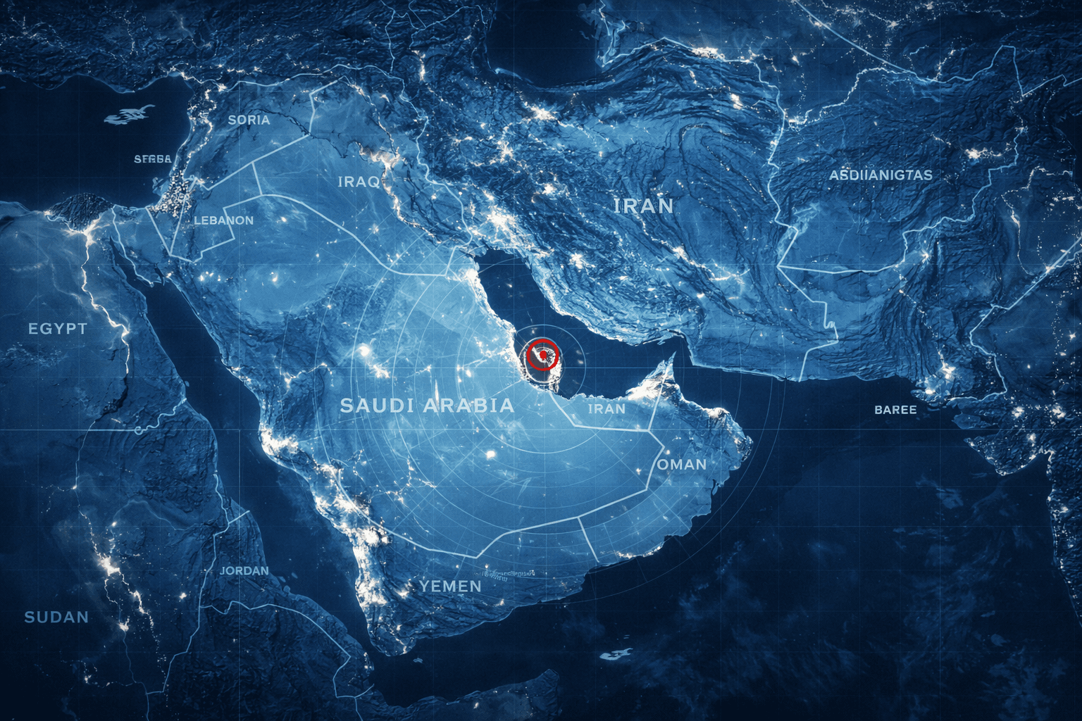 Strait of Hormuz satellite view